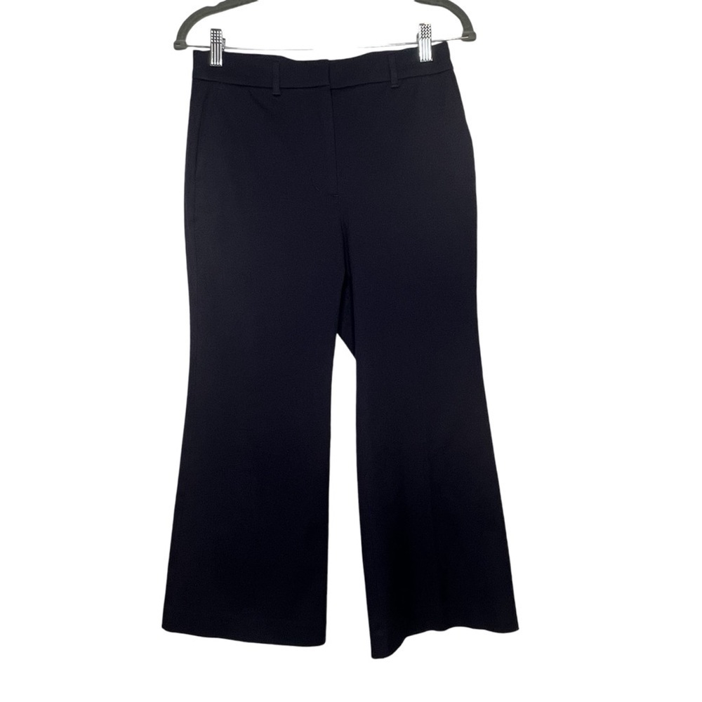 Boden Womens Size 4 Petites Navy Blue Wide Leg Culotte Pants Cropped Career